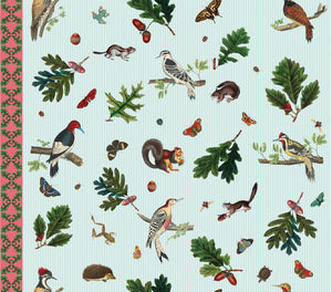 Woodpeckers And Oak Leaves Wallpaper
