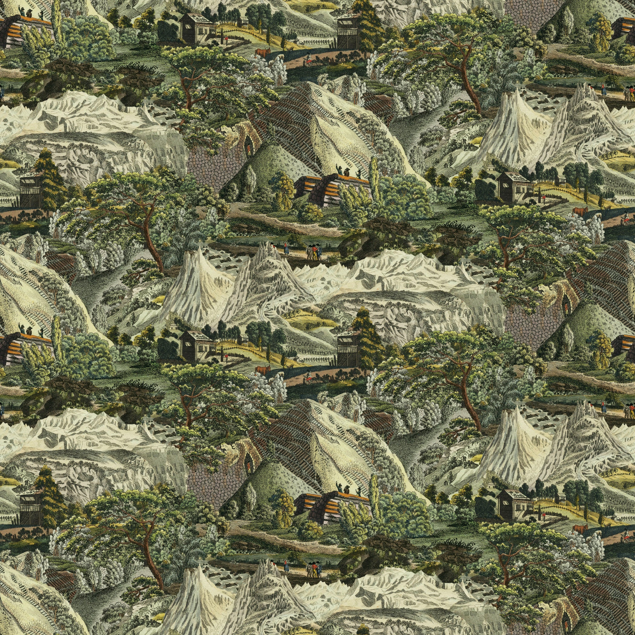 Mountain Toile Fabric – Susan Carson